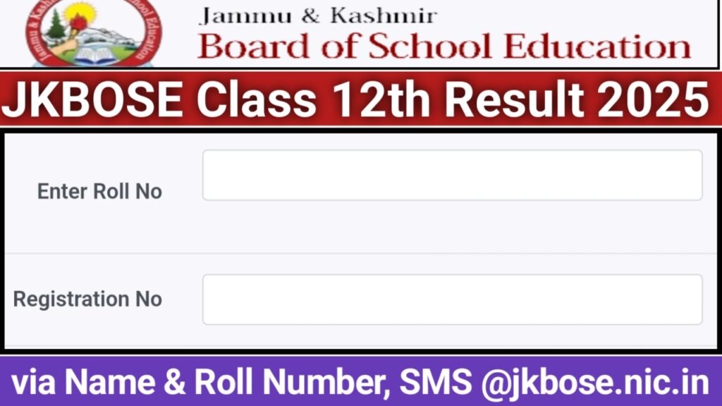 JKBOSE Class 12th Result 2025